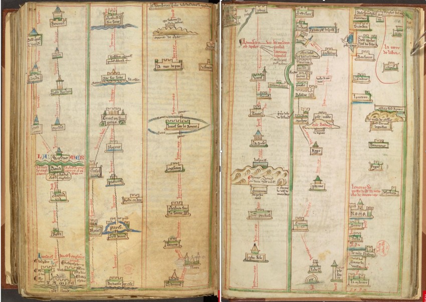 13th Century travel from London to Naples