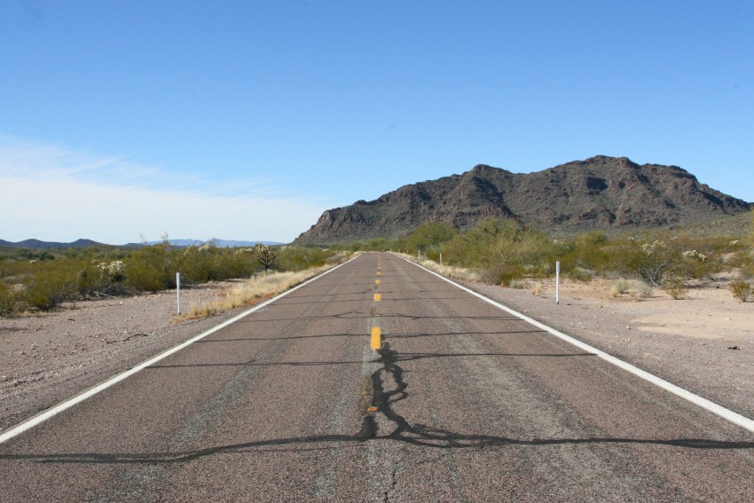 Along Route 86 in Arizona