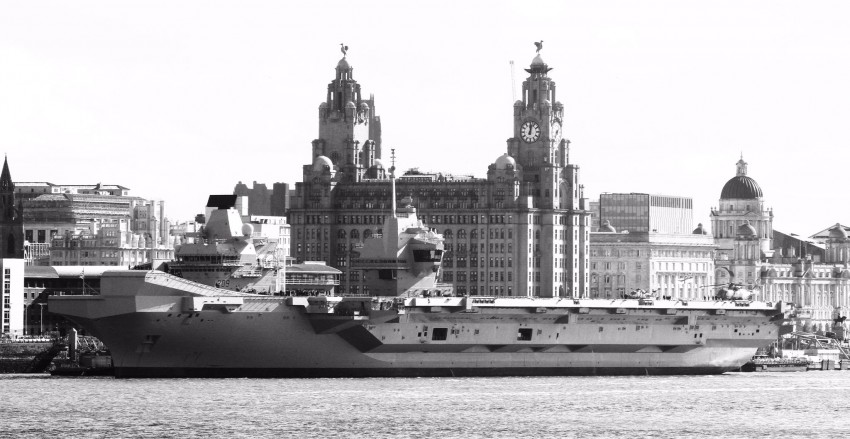 HMS Prince of Wales in Liverpool