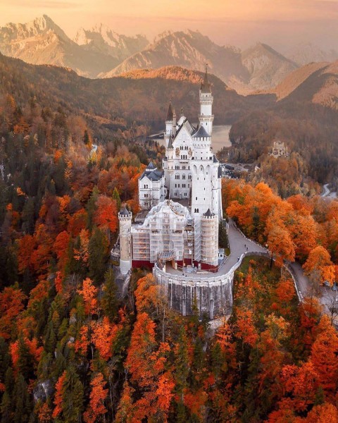 Neuschwanstein Castle in Munich Germany